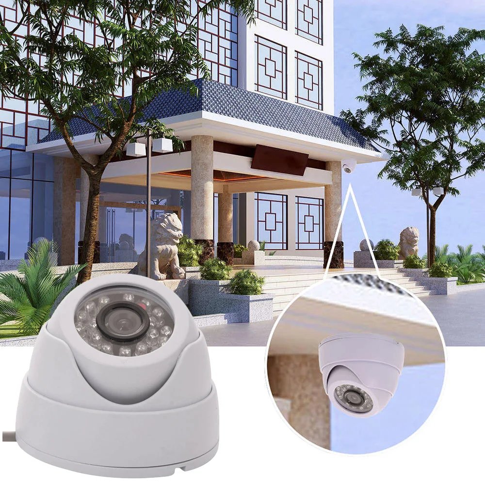 Камера безопасности 24LED IR AHD camera ночного видения аудио HD 720P 1080P 1.0MP 2.0MP CCTV камера наблюдения в защитном колпаке с IR-Cut