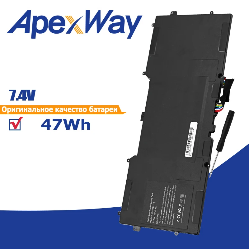Аккумулятор ApexWay 47Wh C4K9V Y9N00 0Y9N00 489XN PKH18 0PKH18 для Dell XPS 12 L221x 9Q23 13 13D 13R 13R2 L321X 13Z