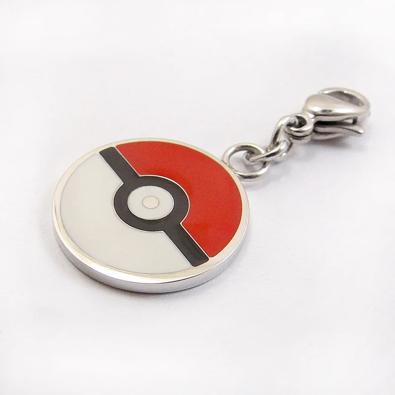 Type 3 DICAYLUN брелок Poke Ball, покемон Пикачу, брелок из нержавеющей стали, аниме ювелирные изделия, эмаль, милый покебол для ключей, для девочек - Цвет: Type 3