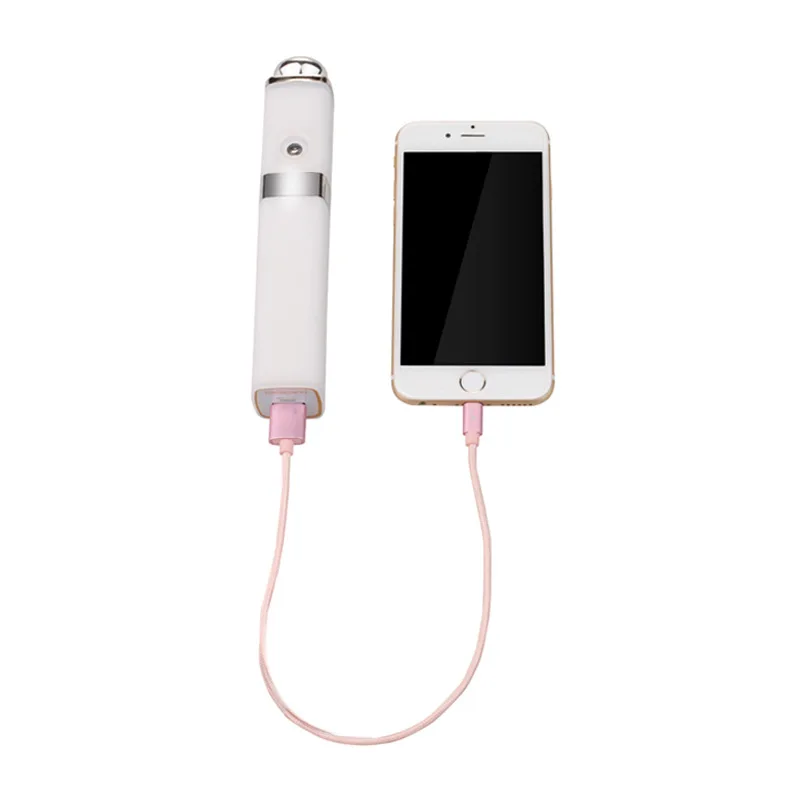 Портативный Usb Nano Опрыскиватель увлажнитель для лица Мини спрей для лица Уход за кожей офисные путешествия-белый