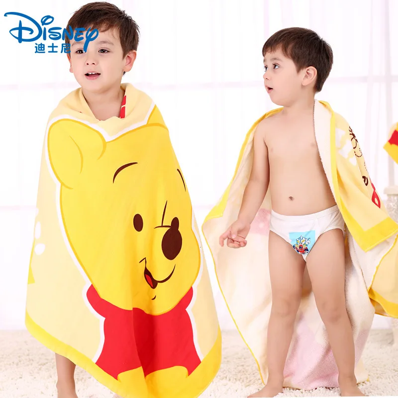 Disney pigger Pijie, квадратное Марлевое банное полотенце с изображением Винни и Тигра, хлопковое детское банное полотенце для мальчиков и девочек, купальный халат для мальчиков и девочек