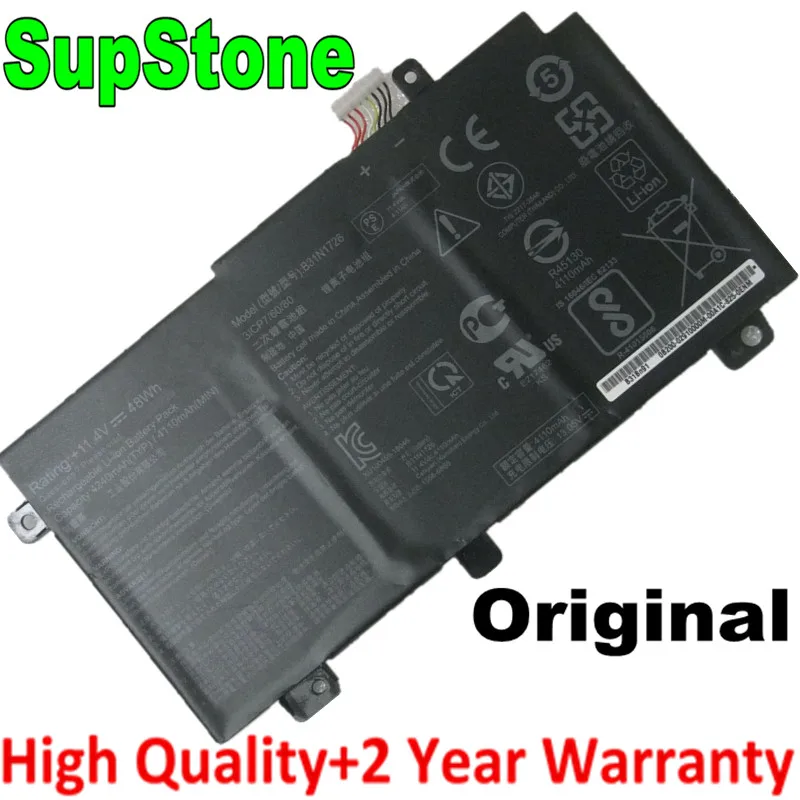 SupStone New B31N1726 Аккумулятор для ноутбука Asus FX504GD FX504GM FX80GD FX80GM FX86FM FX86FE FX504GE FX505 TUF565GD TUF554G