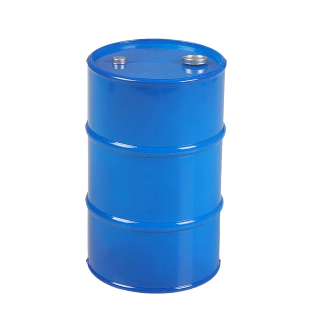 1:10 Scale Metal Oil Barrel Drum Remote Control Model Car Vehicles Accs