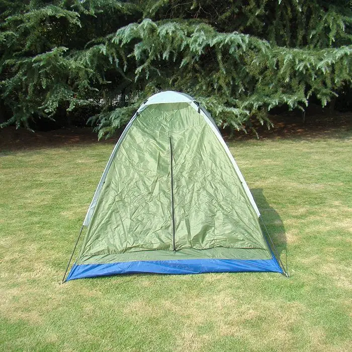 Windbreak Camping Tent Single Layer 2 People Waterproof Windproof Outdoor Wigwam Tents For Hiking Beach Travel Self-driving Tour