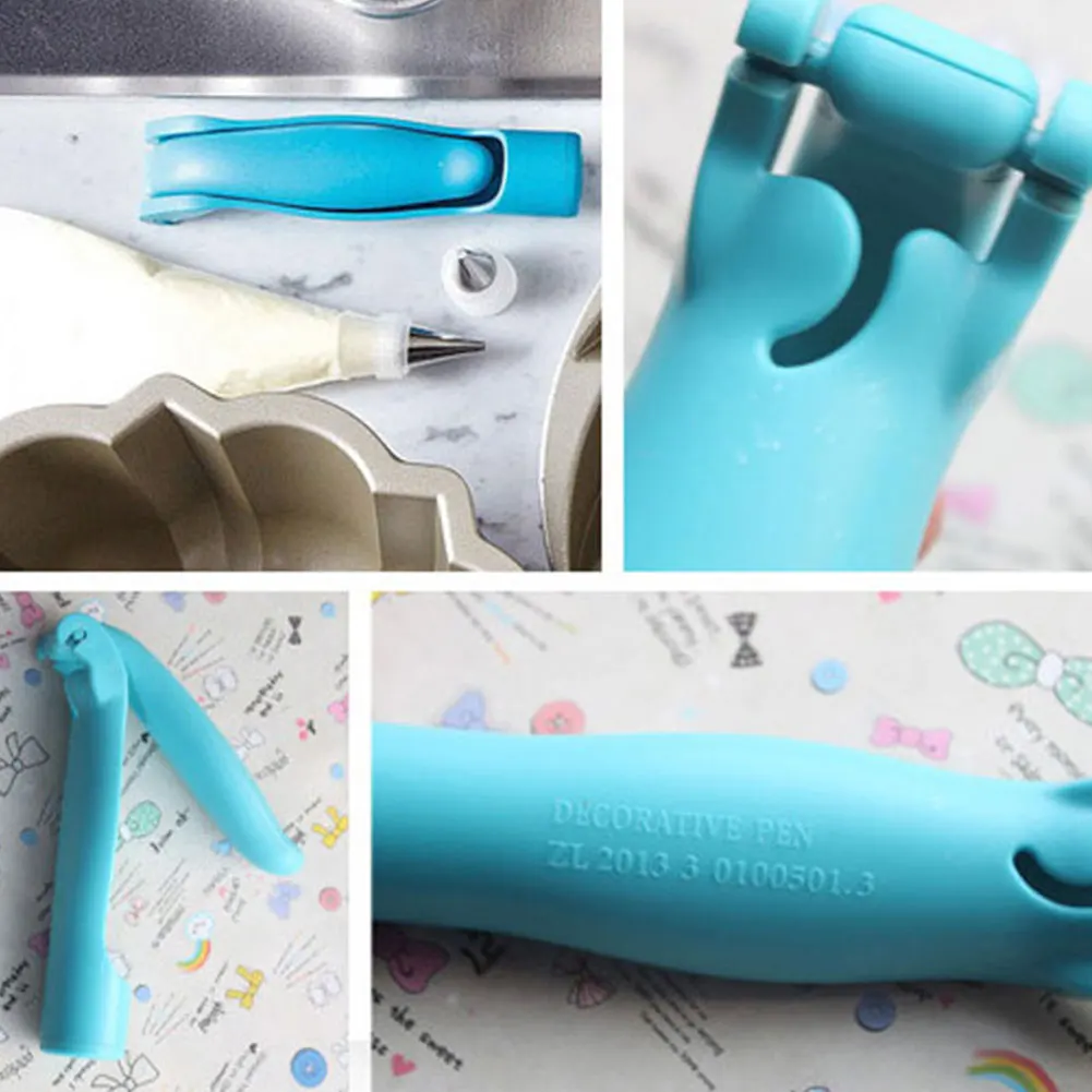 DIY Tool Pastry Cake Decorating Pen Icing Piping Tips Nozzles Bag Sugar