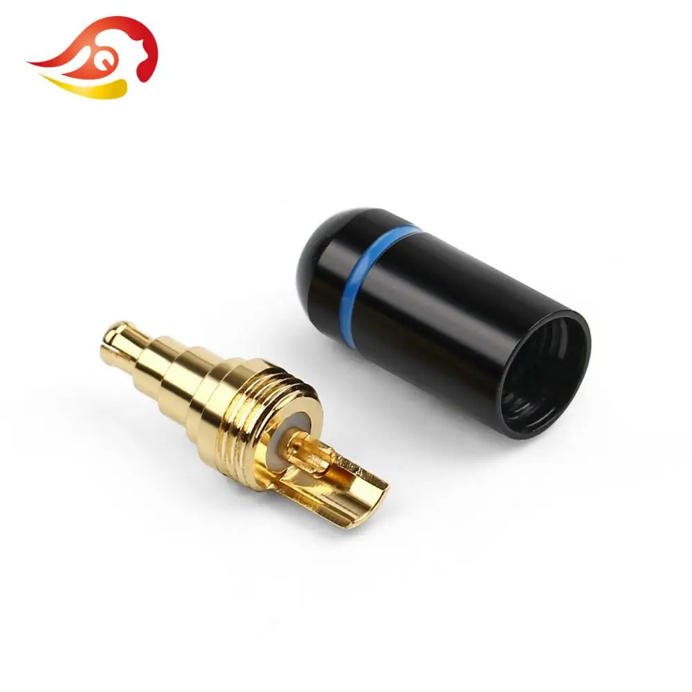 QYFANG 1 пара наушников Pin аудио разъем линия провода разъем для IE40 Pro HiFi наушники позолоченный бериллиевый медный металлический адаптер