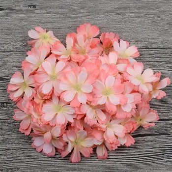 

10/100pcs Mini Artificial Silk Daisy Flower Heads For Wedding Home Decoration Handwork DIY Garland Accessories Fake Flower