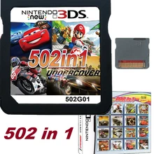 

Newpka Racing Album 502 Games in 1 NDS Game Pack Card Super Combo Cartridge for Nintend NDS DS 2DS New 3DS