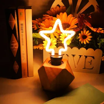 

AC 220V LED Night Lights Warm White Red Blue Green Novelty romantic Table Lamp Decor Wedding Bedroom Holiday For Party Home