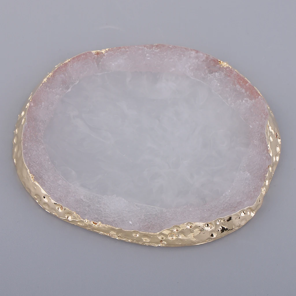 Nail Art Palette-Coffee Bar Decorations- Drink Coaster- Cup Mat Imitation Agate Pad For Jewelry Display Color Mixing Plate