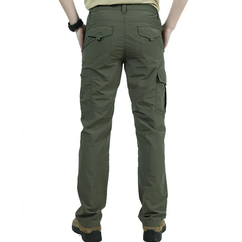 Men Hiking Pants Summer Outdoor Mountain Climbing Fishing Breathable Trousers Cool Trekking Sport Tactical Cargo Pants hiking pants