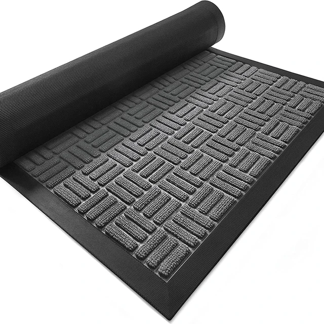 Door Mat Home Welcome Mats Outdoor and Indoor, Heavy-Duty Low-Profile  Non-Slip Front Welcome Mat for Home Entrance, Outside Entry, Yard, Floor,  Patio,Black