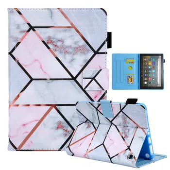 

Print PU leather Flower Cover for Amazon Kindle Fire HD8 2020 Plus Case for Fire HD 8 Plus10th 2016 2017 2018 6th 7th 8th Tablet