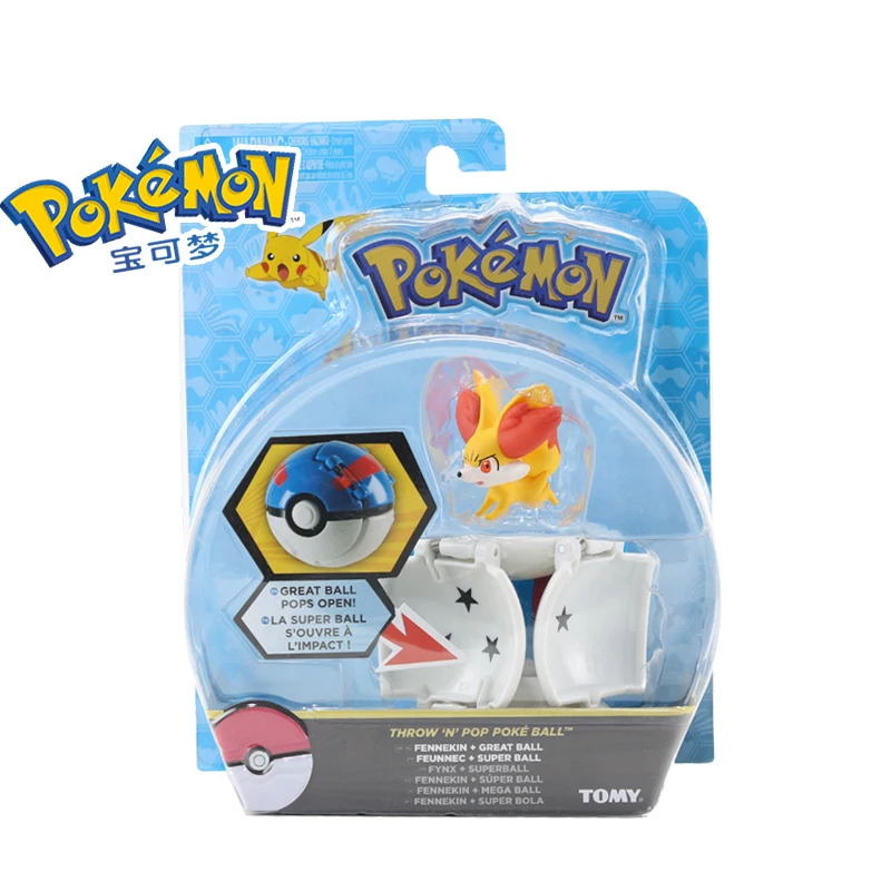 Оригинальные игрушки Pokemon Pokeball с ремнем, фигурка, модель игрушки, выдвижной пояс, подарки для детей, детские игрушки в коробке