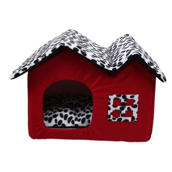 

Removable Red Pet House Pet Room Dog Room Cat Bed Dog Pad Luxury Pet Supplies 55 x 40 x 42 cm