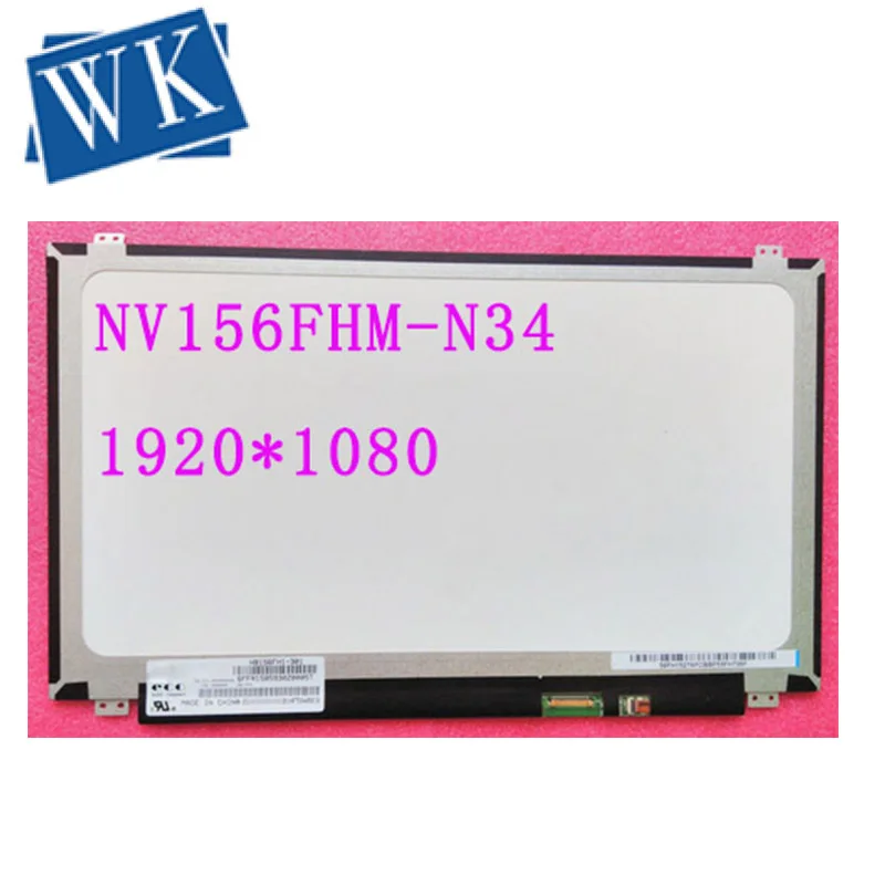 Ips ЖК-экран для BOE NV156FHM-N34 NV156FHM N34 Матрица для ноутбука 15," FHD 1080P Замена бликов