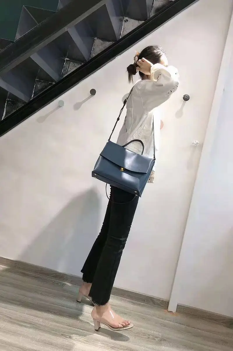 Retro Luxury Handbags Brand New Large Capacity Flap Bag Soft Genuine Leather Shoulder Bag Vintage Crossbody Bags For Women