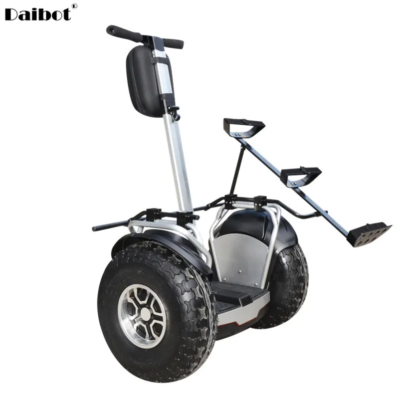 19 ''Golf Scooter Elettrico 2 Ruote Auto Bilanciamento Scooter Grande Ruota 60V 2400W Fuoristrada Scooter Elettrico Hoverboard Golf Carrier