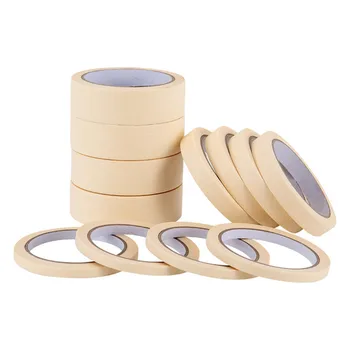 

50m Masking Tape Hand Tear Paper Sticky Tape Decoration Spray Paint Single Side Crepe Paper Oil Painting Sketch Adhesive Tape