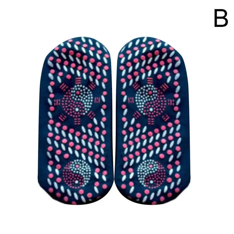 Турмалиновый самонагревающийся носочки горячий оздоровительный для прогревания помочь теплым холодным ногам комфорт Женщины Мужчины Магнитная терапия Лечение - Цвет: B