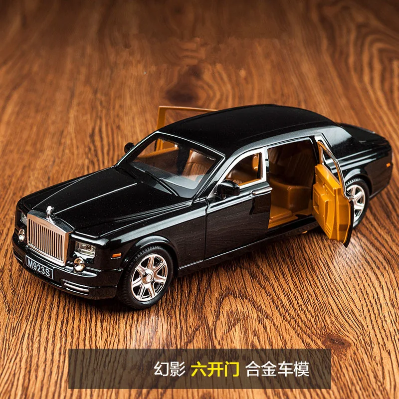 1: 24 модель автомобиля Phantom модель автомобиля сплав модель автомобиля звук и светильник Коллекция игрушек автомобиль украшение маленький автомобиль 923s-6