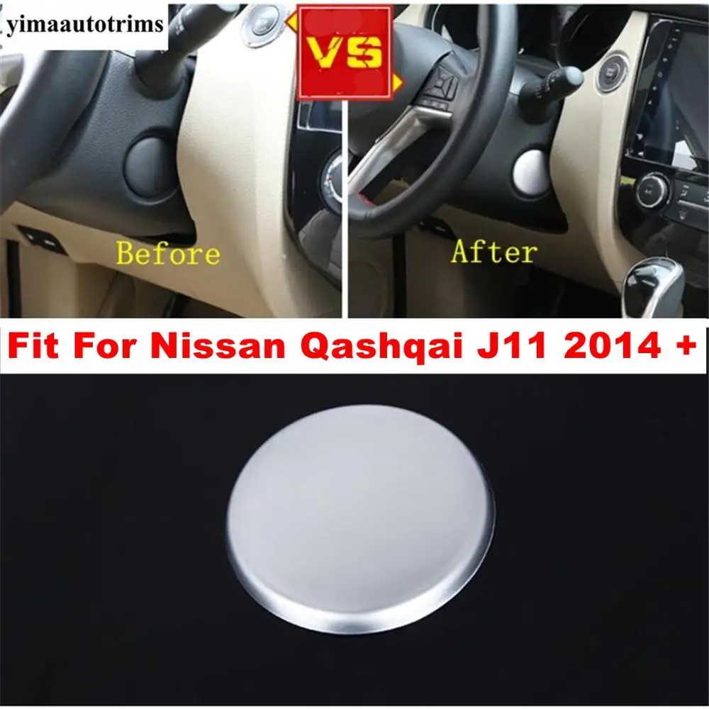 

Car Electrical Door Button Switch Circle Sequins Decoration Cover Trim Fit For Nissan Qashqai J11 2014 - 2020 ABS Matte Style