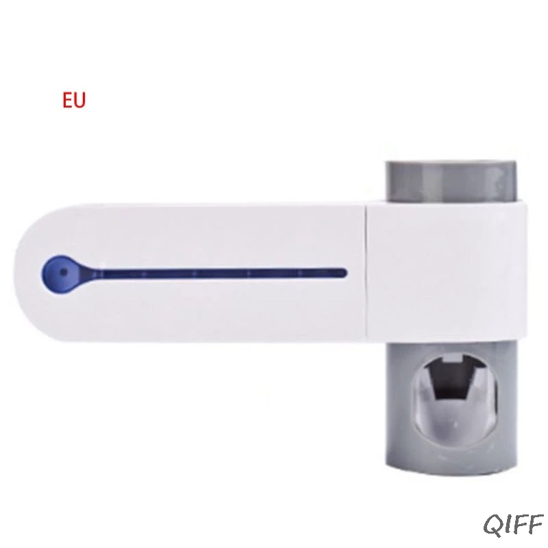2 в 1, ультрафиолетовый УФ-светильник для дезинфекции, семейный Стерилизатор зубных щеток с автоматическим держателем для зубной пасты, соковыжималка, дозатор для туалета - Цвет: EU