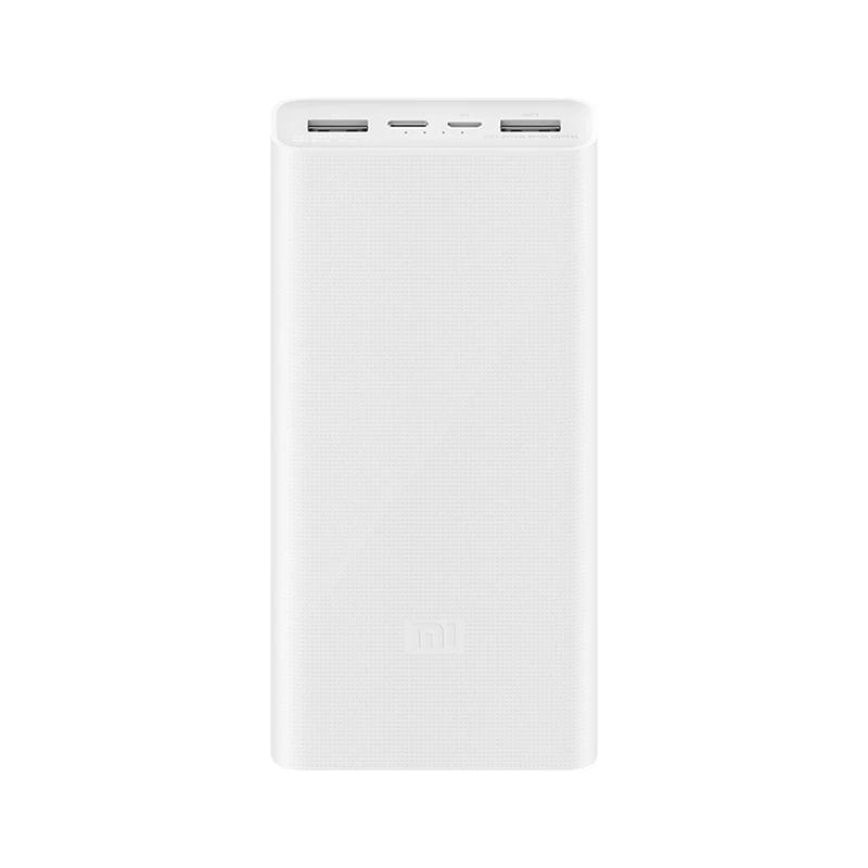 Xiao mi power Bank 3 20000 мАч портативное зарядное устройство с поддержкой QC3.0 Dual usb type-C mi внешний аккумулятор 20000 для телефона - Цвет: Белый