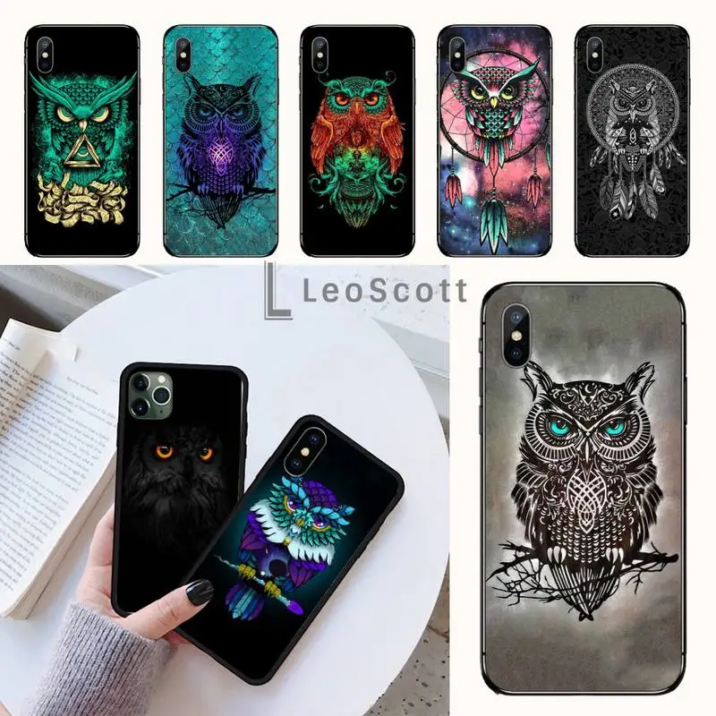 Животное сова телефонный чехол для iPhone 11 12 pro XS MAX 8 7 6 6S Plus X 5S SE 2020 XR | Мобильные