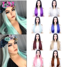 LiangMo FAVE смешанный черный пепельный светильник коричневый блондин синтетический парик объемная волна средняя часть Термостойкое волокно для черных женщин косплей