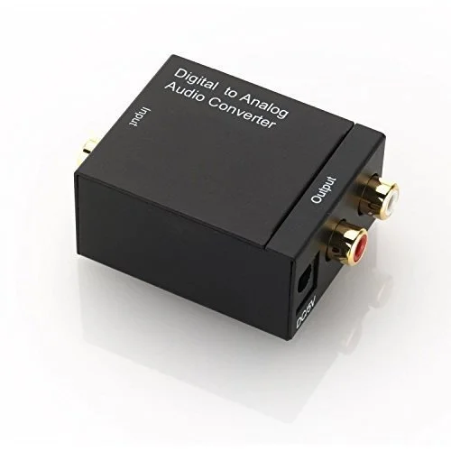

Digital Toslink / SPDIF to Analog Stereo 2 x RCA Audio Converter - Digital Audio Converter (Toslink & Coaxial) to Analog (Cinch