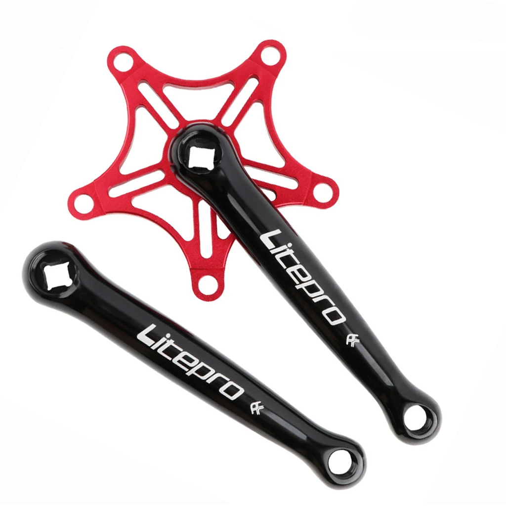 170mm Crankarms 130 BCD  Folding Bike Crankset for Single  Bike,