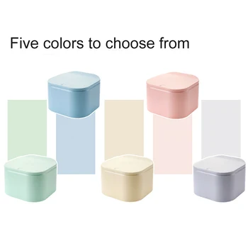 

Desktop Mini Trash Can Press-on Waste Garbage Basket for Office Table GQ
