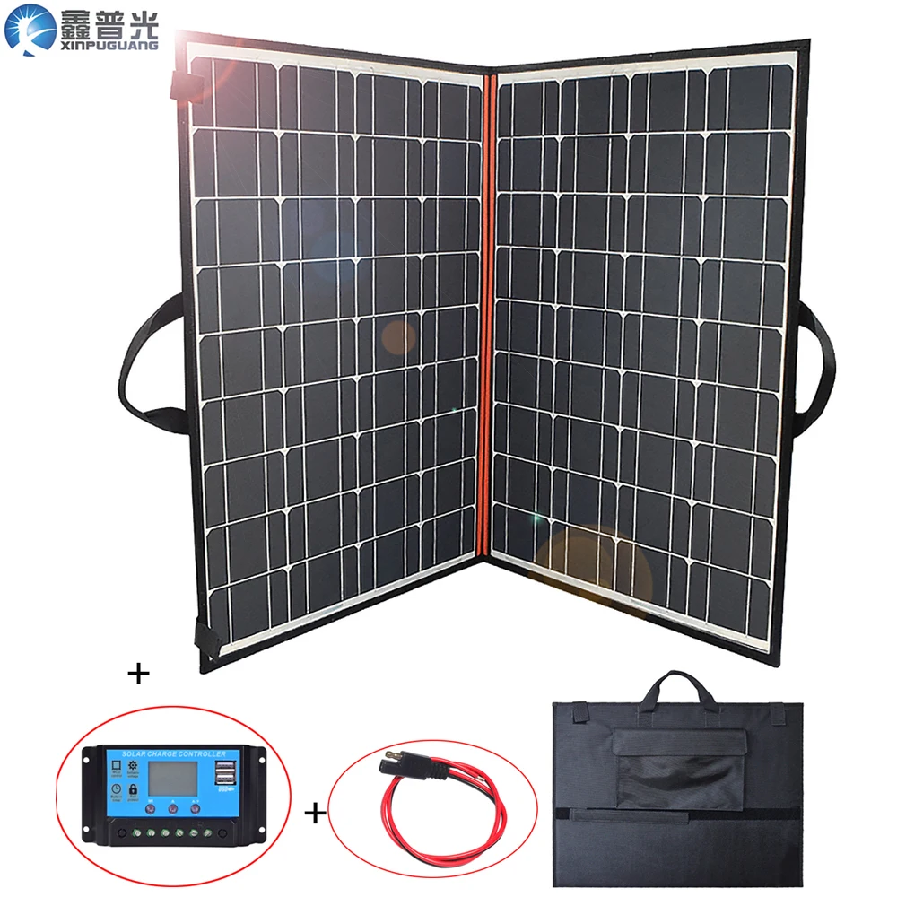 

140w 18v solar panel flexible foldable home kit portable outdoor charger 150w 5v usb for 12v battery car RV camping hiking China