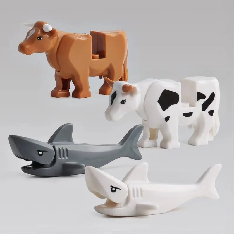 Серия животных фигурки большие строительные блоки животные обучающие игрушки