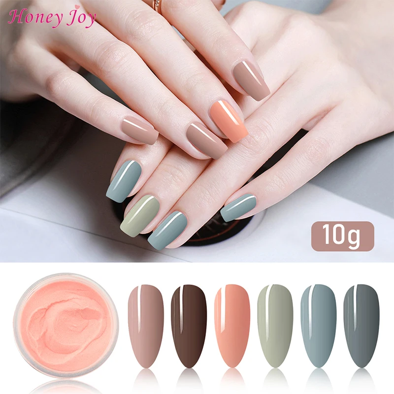 

6 box/set Fine Warm Colors Grey Series Makeup Dip Powder Nail Kit Dipping Powder Set Nail No UV Light Cure Safe Odorless
