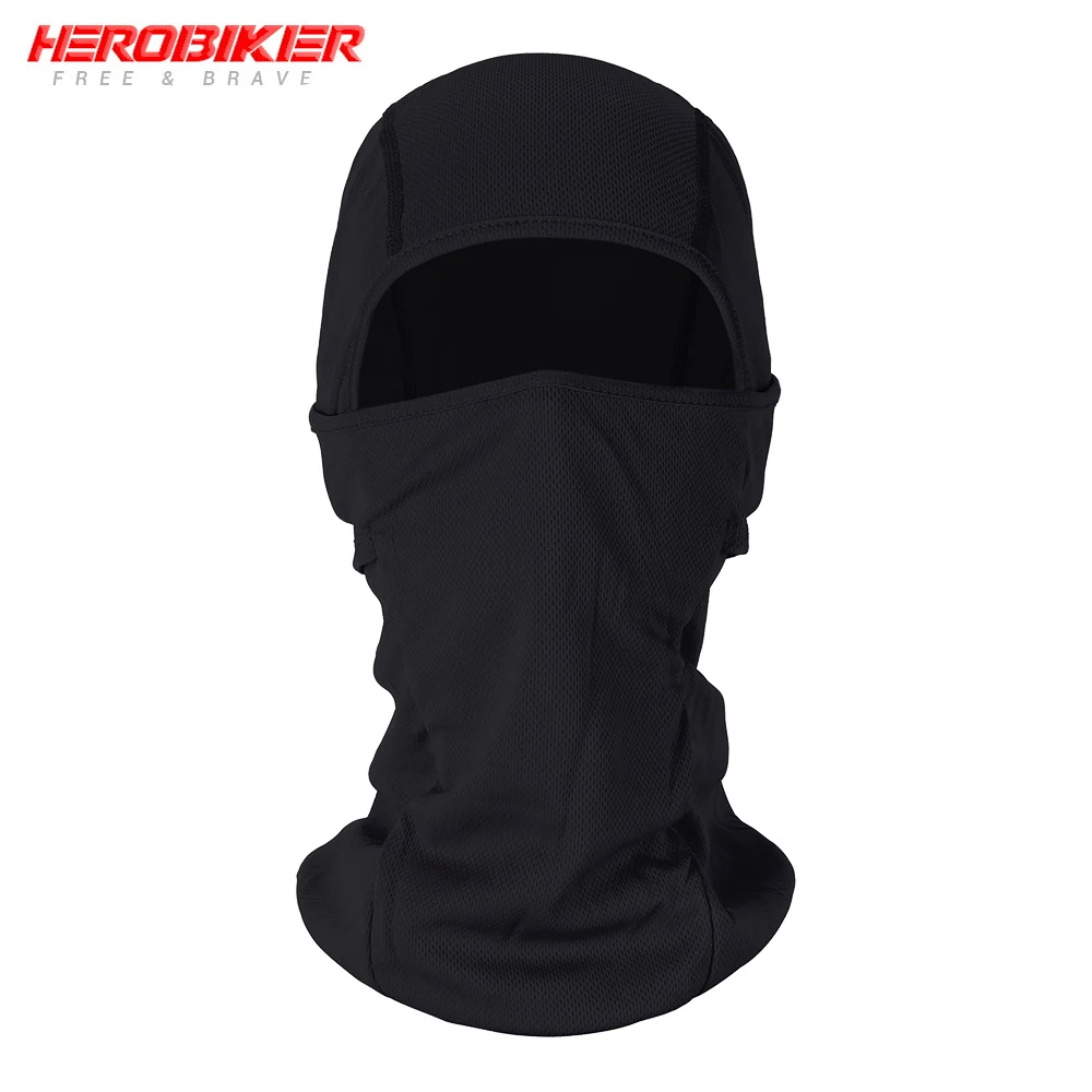 BE-01 HEROBIKER мотоциклетная Балаклава маска для лица мото теплая ветрозащитная дышащая страйкбольная Пейнтбольная велосипедная Лыжная маска для лица мужской солнцезащитный шлем - Цвет: BE-01