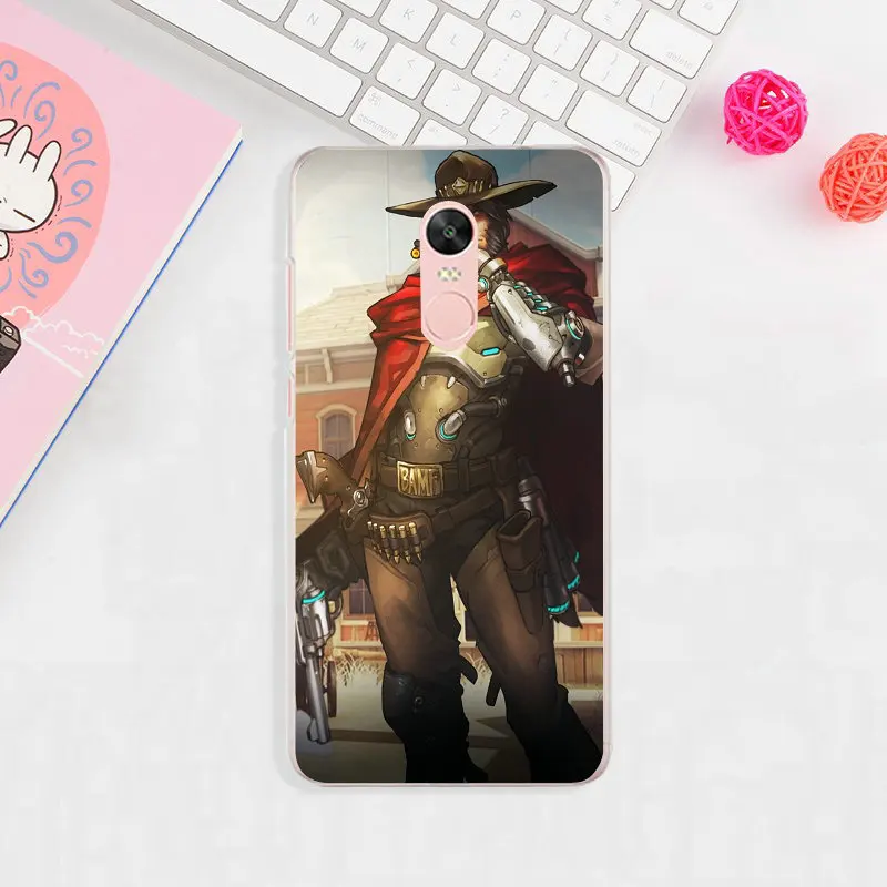 image 2 Mccree Overwatchs герой OW мягкий термополиуретановый силиконовый чехол для телефона для Xiaomi Redmi Mi Note 2 3 3S 4X 4A 5 6 5 5S 5A 6 8 A1 Pro Plus чехол-сумка - Цвет: image 2