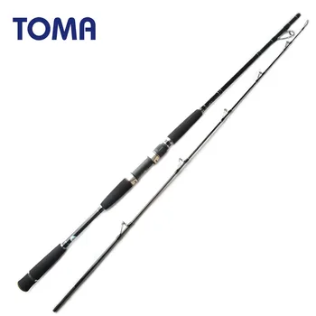 

TOMA 1.8M Fast Action Spinning Light Jigging Fishing Rod Casting Saltwater Max Pow 10-15kg Boat Sea Fishing Rod Carbon Fiber