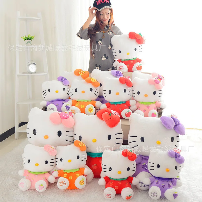 Горячие акции фрукты hello kitty плюшевые игрушки hello kitty кукла детский женский подарок на день рождения