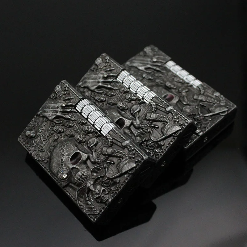 Ветрозащитная зажигалка, надувная Бутановая газовая зажигалка, шлифовальный круг, форма черепа, зажигалка, аксессуары для курения, гаджеты для мужчин
