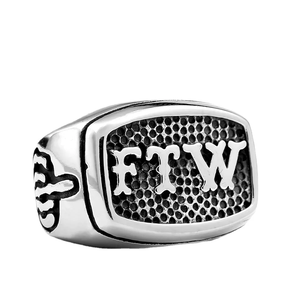 Retro Mens Rings 316L Stainless Steel For Male Boyfriend Biker Jewelry Golden Blue CZ Crystal Stones Skull Eagle Ring 2021 New