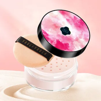 

Natural Color Soft Mist Air Powder Oil Control Brightens Complexion Sets Smooth Long-lasting Loose Powder 2Colors Mineral Powder