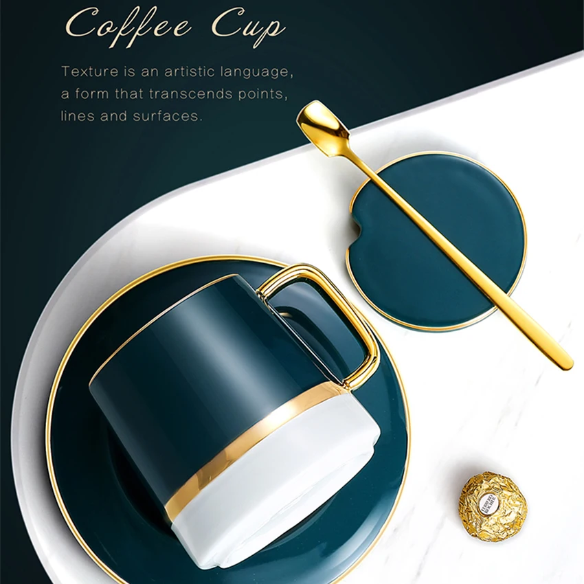 500 мл в скандинавском стиле, керамическая чашка для питья, цветная кофейная кружка с овсяной едой, ложка для кофе, молока, воды, чая, кружки, парная посуда для напитков