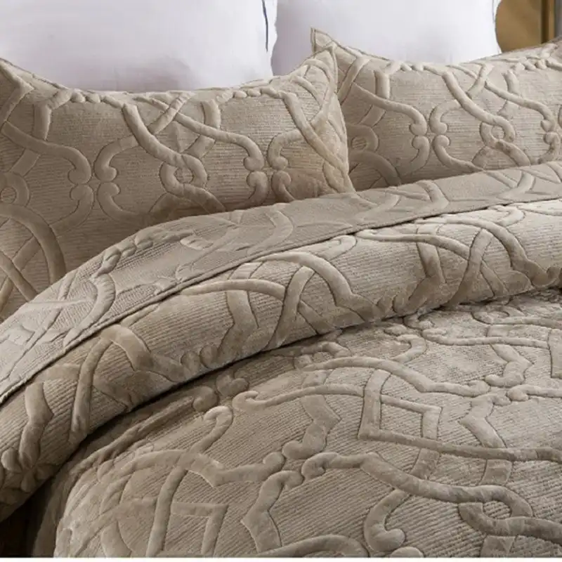Chausub Plusch Bettdecken Baumwolle Quilts Set 3pcs Gepragte Bettdecken Fur Bett Abdeckung Kissen Konig Konigin Grosse Stepp Decke Aliexpress