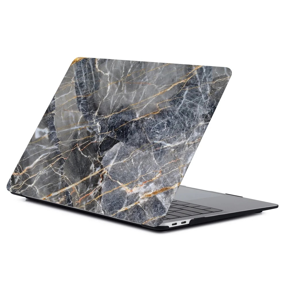 Твердый чехол с мраморным узором для нового Macbook Air Pro 13 1" дюймов A1932 A1989 A1466 Жесткий Чехол для ноутбука