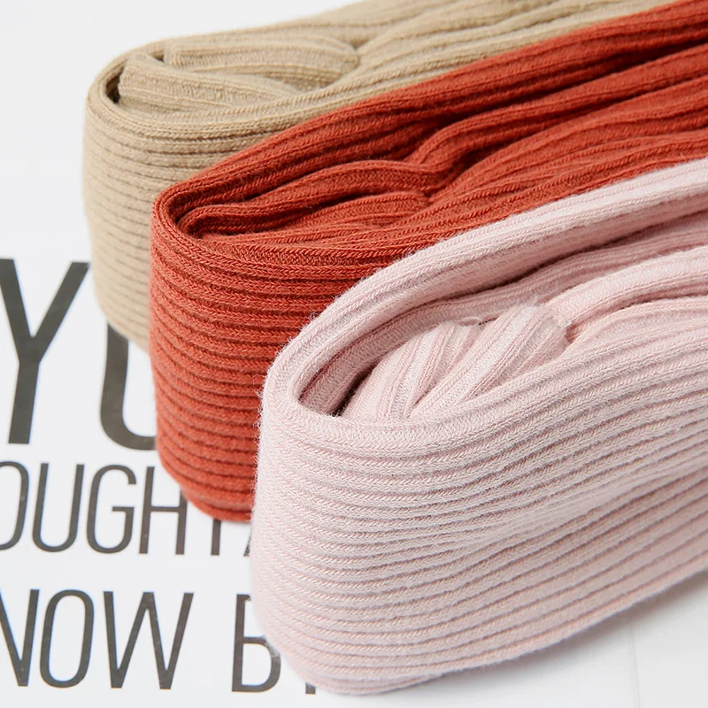Hot-selling Baby Girl Stretch Leggings Pants Spring and Autumn Toddler Child Knitting Trousers Elastic Waist Toddler Botton