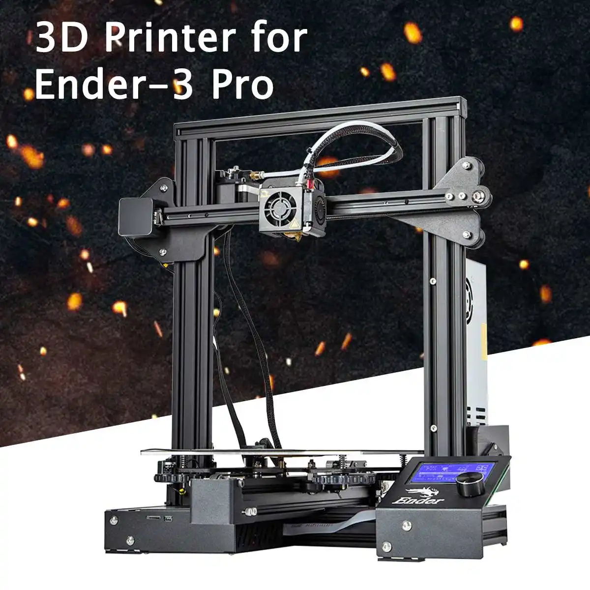 Ender-3/Ender-3 PRO 3d принтер DiY Kit v-слот I3 FDM технология MK10 экструдер 220x220x250 мм размер 3D принтер - Цвет: Ender 3 pro
