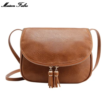 

Maison Fabre Women Fashion Shoulder Bag PU Leather Solid Color Small Messenger Bag For Women Simple Shoulder Bag