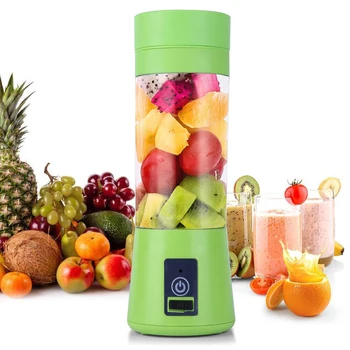 

Household Juice Machine 2 Blades Electric USB Rechargeable Portable Juicer Smoothie Maker Juice Extractor Blender Mixer